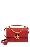 Tory Burch Miller Mini Leather Crossbody Bag In Loganberry