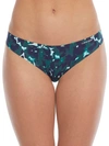 Calvin Klein Women's Invisibles Thong Underwear D3428 In Summer,aqua Luster