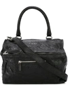 Givenchy Medium Pepe Pandora Leather Satchel In Black