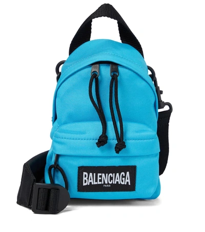 Balenciaga Mini Backpack, Cyclades Blue