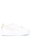 Puma Women's Oslo Maja Low Top Platform Sneakers In Weiss