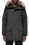 Canada Goose Langford Fusion Fit Parka With Genuine Coyote Fur Trim In Graphite
