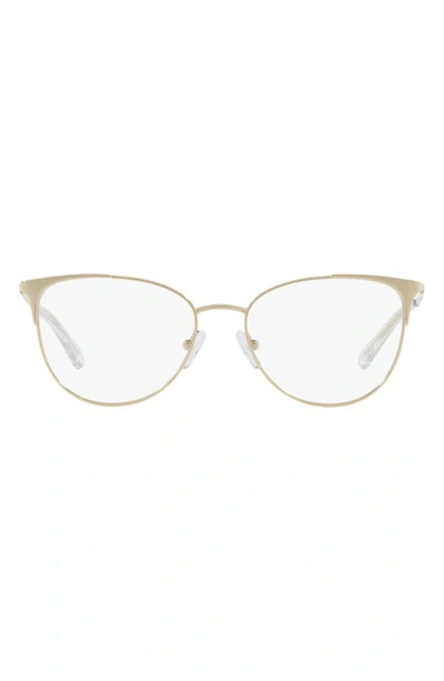 Ax Armani Exchange 52mm Cat Eye Optical Glasses In Gold