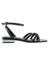 Michael Michael Kors Brinkley Ankle Strap Sandal In Black