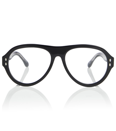 Isabel Marant Aviator Glasses In 黑色