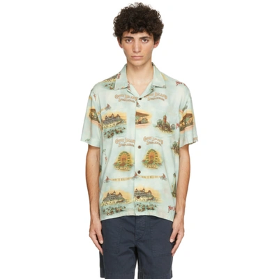 Rrl Convertible-collar Printed Woven Shirt In Multi | ModeSens