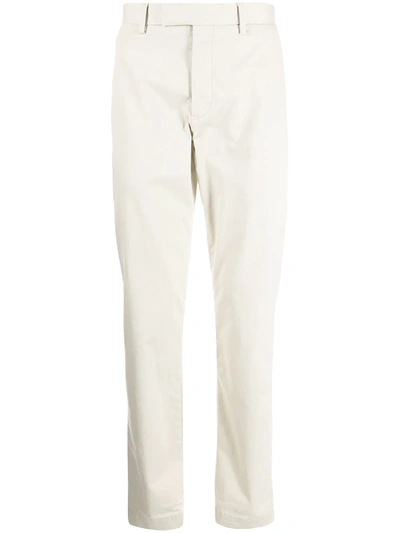 Polo Ralph Lauren Cotton-blend Twill Slim-leg Trousers In Classic Stone