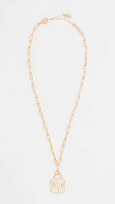Maison Irem Bowie Necklace In Gold
