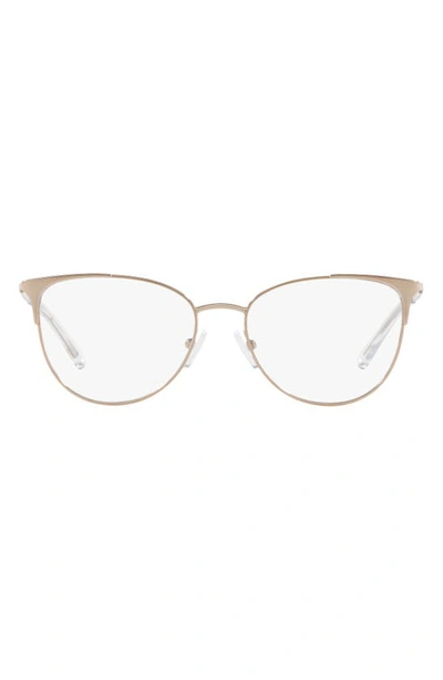 Ax Armani Exchange 52mm Cat Eye Optical Glasses In Rose Gold