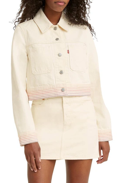 Levi's Women's Original Denim Trucker Jacket In Ivory