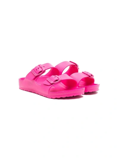 Birkenstock Kids' Arizona Double-strap Sandals In Pink
