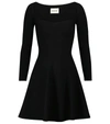 Khaite Dylan Stretch-knit Mini Dress In Black