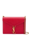 Saint Laurent Cassandra Chain Bag In Red