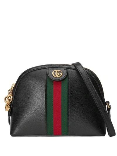 Gucci Small Ophidia Shoulder Bag In Black