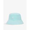 Kangol Womens Blue Tint Bermuda Logo-embroidered Felt Bucket Hat S