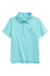 Vineyard Vines Kids' St. Jean Stripe Sankaty Performance Polo In Andros Blue