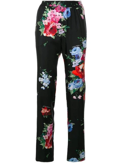 Dolce & Gabbana Printed Pajama Pants - Black