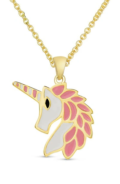 Lily Nily Kids' Unicorn Pendant Necklace In Gold