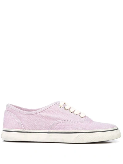 Re/done 70s Low-top Canvas Skate Shoes In Light Purple