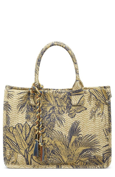 Vince Camuto Orla Canvas Tote In Yellow