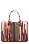 Vince Camuto Orla Canvas Tote In Pink Multi