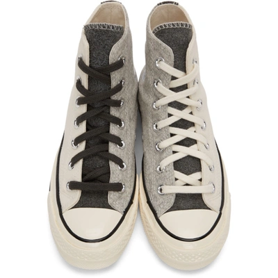 Converse Ssense Exclusive Off-white & Grey Chuck 70 Hi Sneakers In  Turbulence | ModeSens
