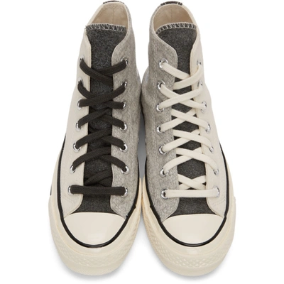 Converse Ssense Exclusive Off-white Grey Chuck 70 Hi Sneakers
