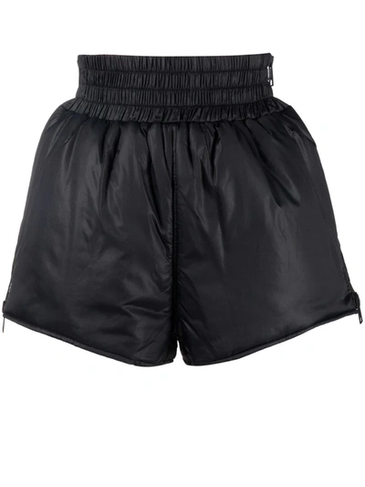 Red Valentino Black Tag Nylon Shorts W/side Zips