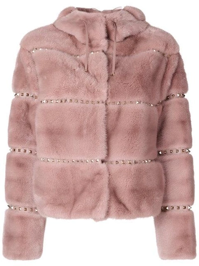 Valentino Rockstud Jacket In Pink