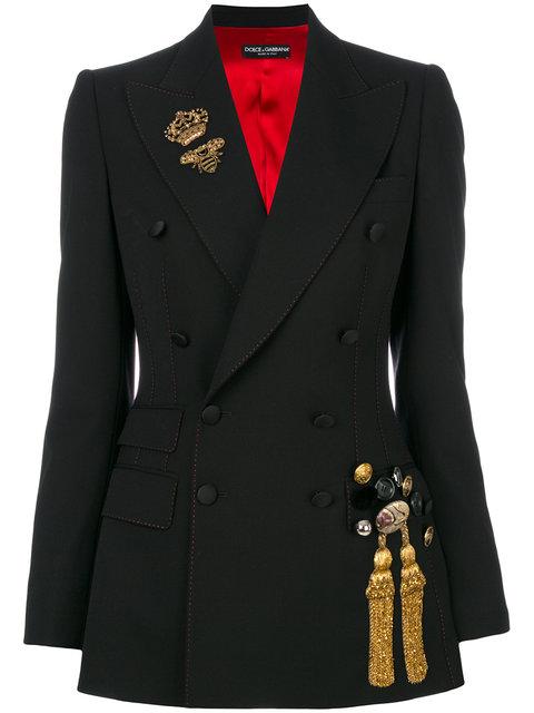 Dolce & Gabbana Embellished Blazer | ModeSens