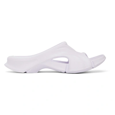 Balenciaga White Mold Slide Sandals