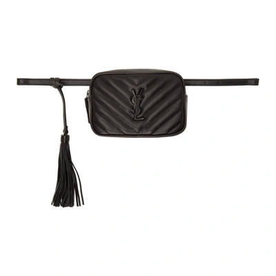 Saint Laurent Black Lou Belt Bag In 1000 Black