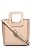 Staud Mini Shirley Leather Satchel In Dune