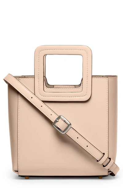 Staud Mini Shirley Leather Satchel In Dune