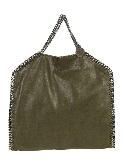 Stella Mccartney Mini Falabella Tote In Military Green