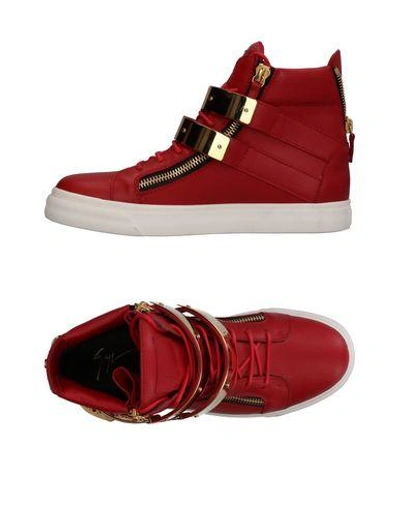 Giuseppe Zanotti Sneakers In Red