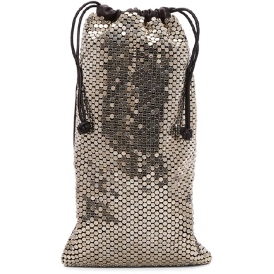 Alexander Wang Ryan Dust Bag In Silver Stud Rhinestone