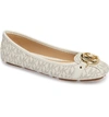 Michael Michael Kors Fulton Logo-print Moccasin In Vanilla Leather