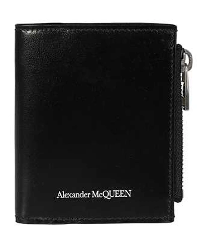 Alexander Mcqueen Black Classic Mini Leather Wallet