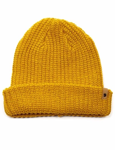 Fj Llr Ven Fjallraven Ovik Melange Beanie Hat In Yellow