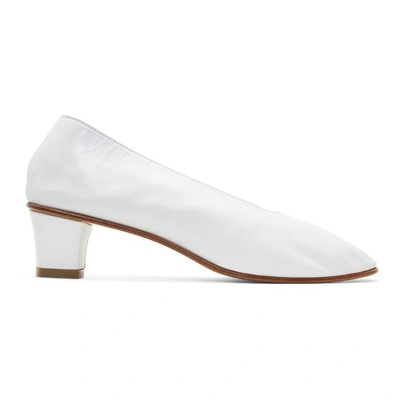 Martiniano White High Glove Heels