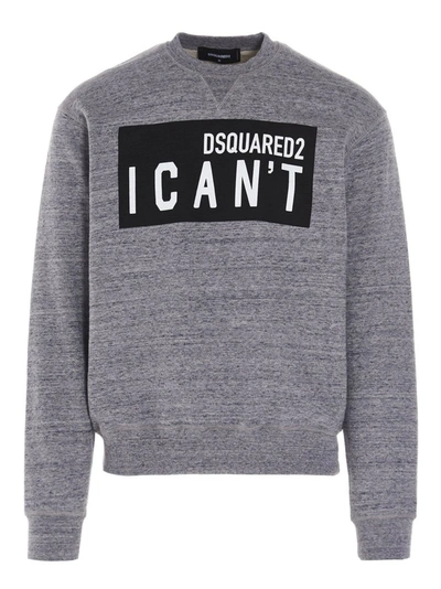 Dsquared2 Branded Sweatshirt In Grey