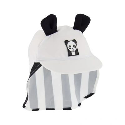 Dinosea Patch Panda Sun Hat White One Size In Grey