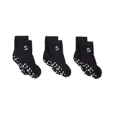 Stuckies Babies' ® 3-pack Black ® Socks