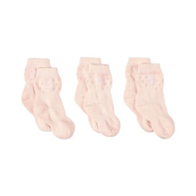 Stuckies Babies' ® 3-pack Rose ® Socks In Pink