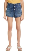 Nili Lotan Mollie Distressed Denim Shorts In Classic Wash