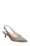 Sam Edelman Ludlow Slingback Pump In Stone Blue Satin