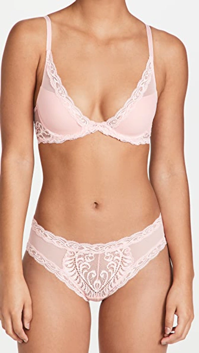 Natori Feathers Hipster Briefs In Sheer Pink