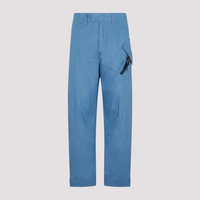 Dior Strap Detailed Cargo Trousers In Blue