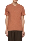 Vince Men's Tri-blend Henley Shirt In H Redlands